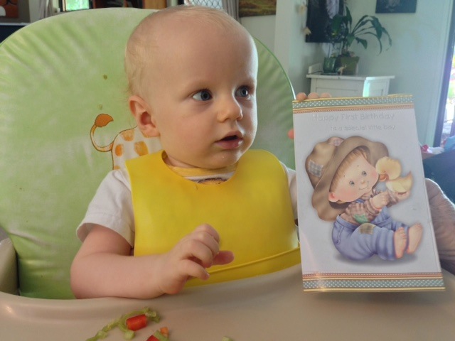 Toby thanking Fertility Solutions team for his 1st birthday card – we hope you had an amazing day little man :)