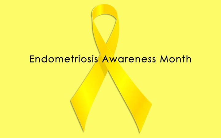 We Support EndoMarch - Endometriosis Awareness Month Ribbon
